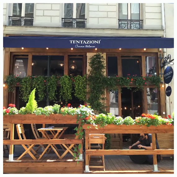 Store banne monobloc CHR commerces magasins restaurants - Paris et Ile de France  - Le Store Parisien