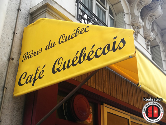 Remplacement de toiles de stores de café brasseries - Yvelines Paris