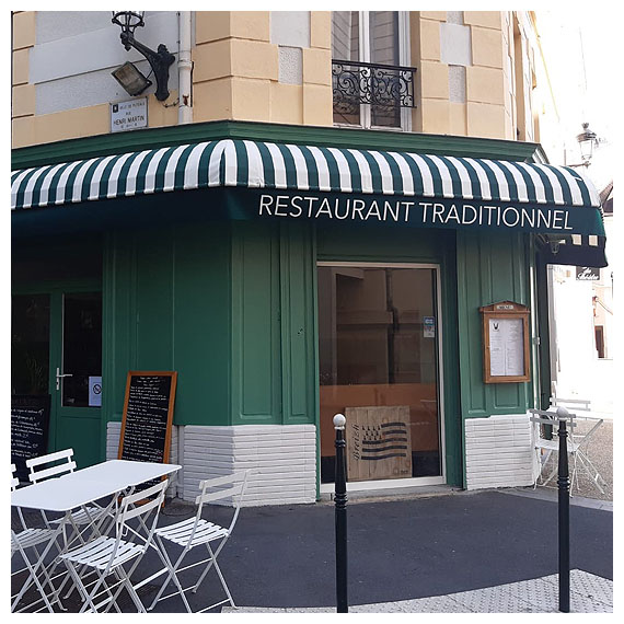 Rentoilage de stores de restaurant Hauts-de-Seine 92 - Le Store Parisien